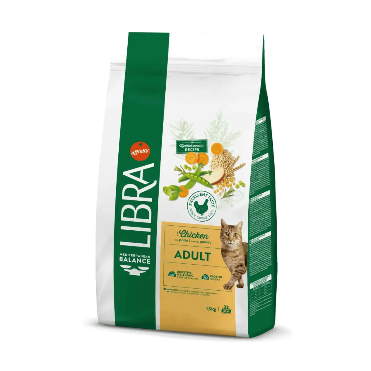 LIBRA Mediterranean Balance, Pui si Fructe, hrana uscata pisici, 12kg - Image 3