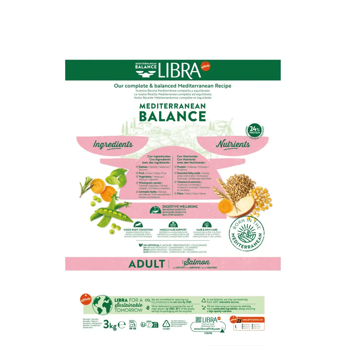 LIBRA Mediterranean Balance, XS-XL, Somon, hrana uscata caini, 14kg - Image 4