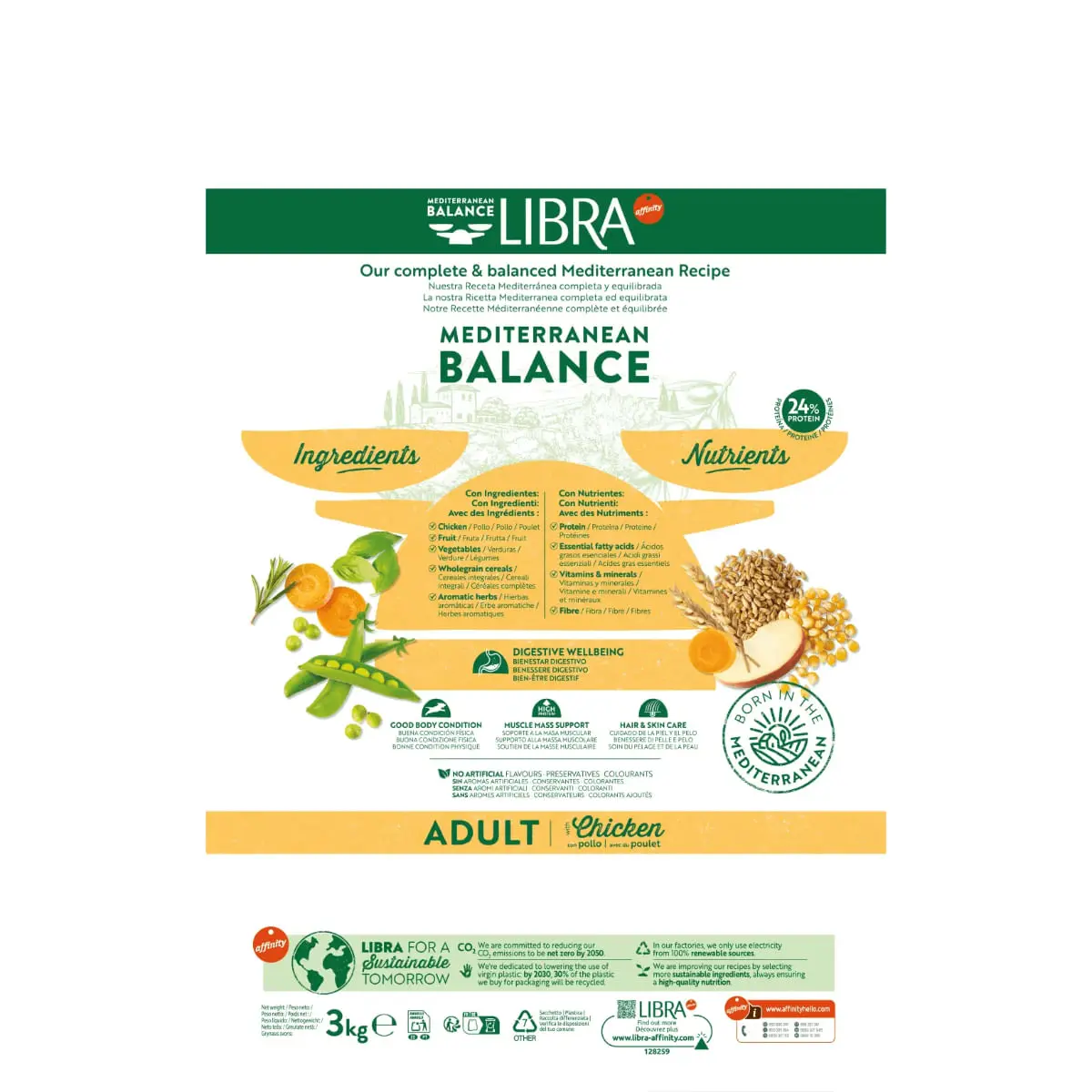 LIBRA Mediterranean Balance, XS-XL, Pui, hrana uscata caini, 14kg - Image 4