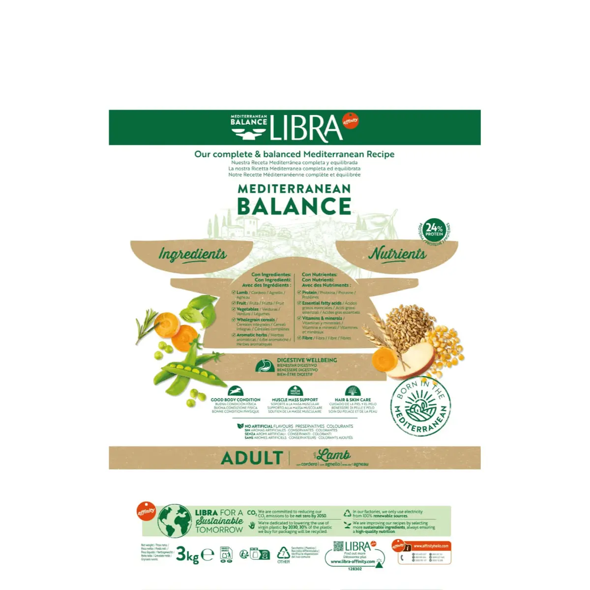 LIBRA Mediterranean Balance XS-XL, Miel, hrana uscata caini, 14kg - Image 4