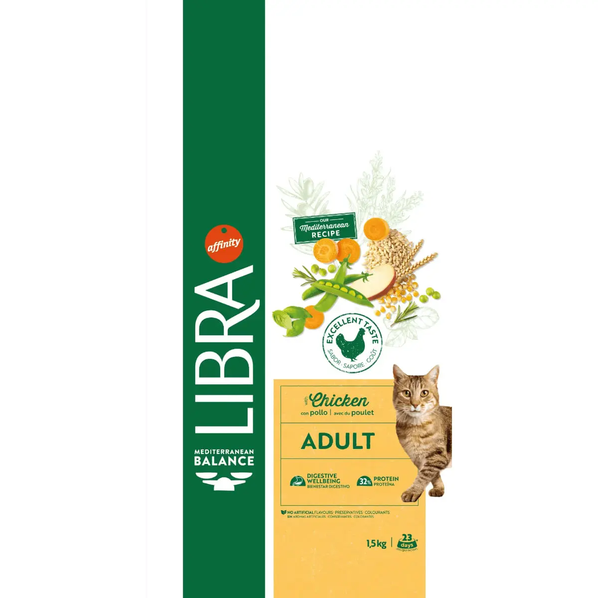 LIBRA Mediterranean Balance, Pui si Fructe, hrana uscata pisici, 12kg - Image 6