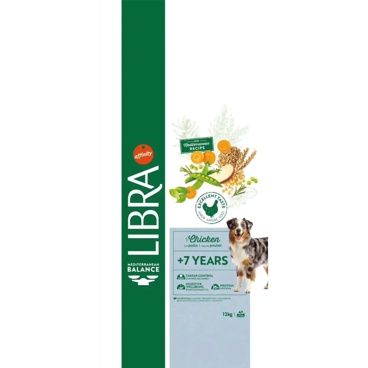 LIBRA Mediterranean Balance Plus 7 Ani, XS-XL, Pui, hrana uscata caini senior, 12kg - Image 6