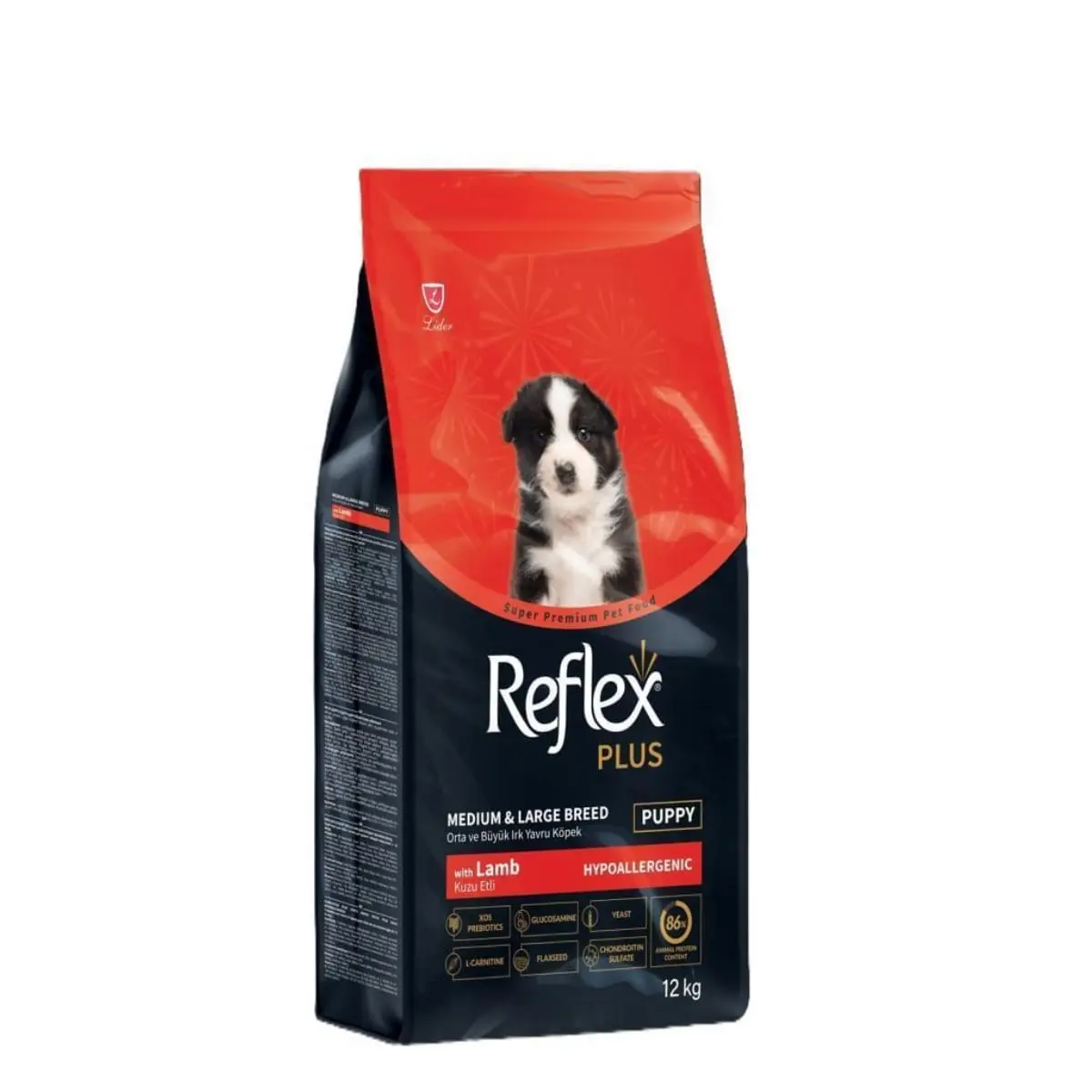 REFLEX Plus Junior, XS-XL, Miel si Orez, hrana uscata caini junior, 12kg - Image 2