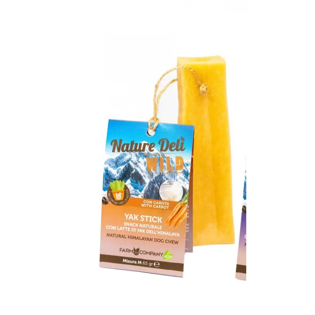 PIU BUONO Baton din Branza de YAK, M, Branza si Morcov, recompense caini, 65g - Image 2