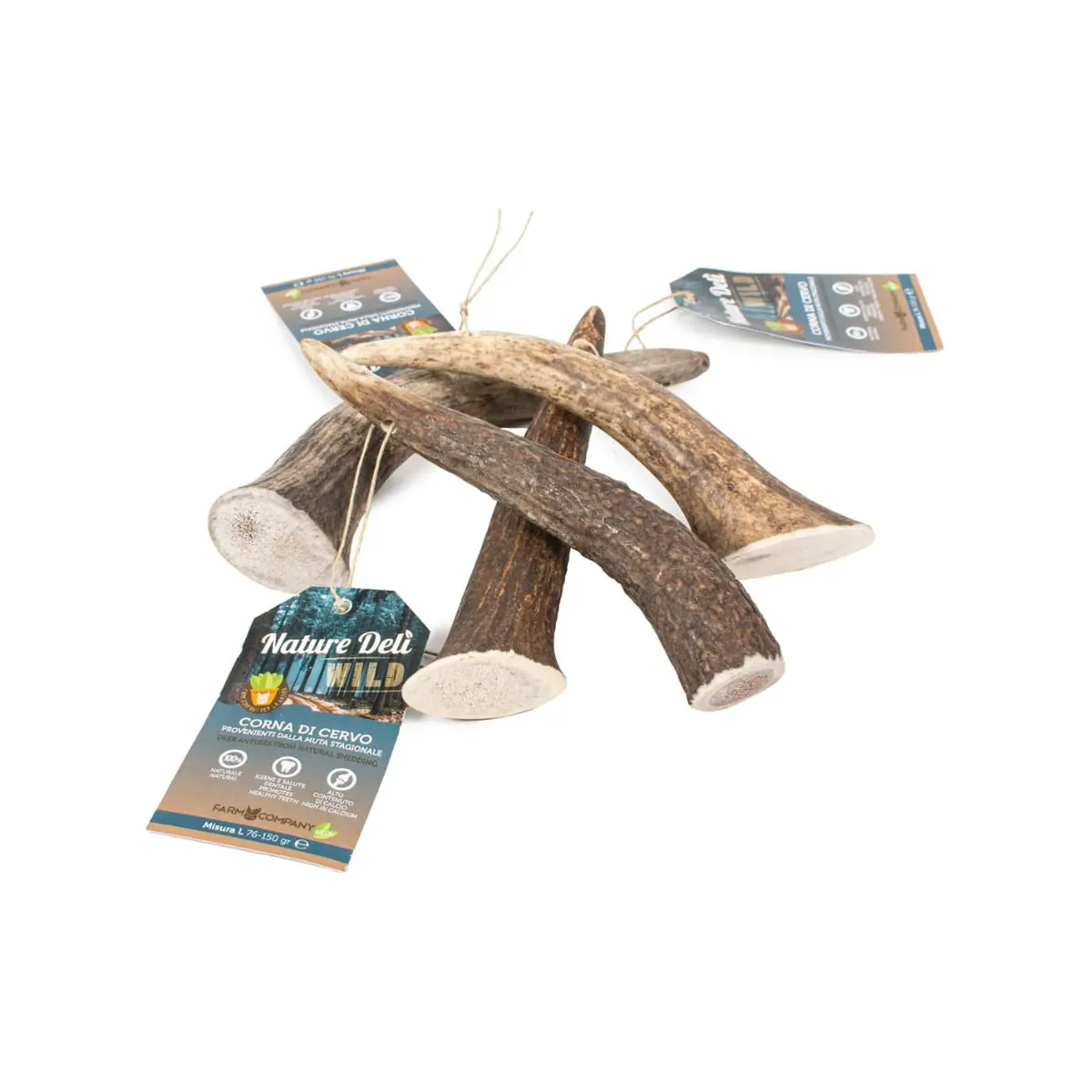 NATUREDELI Corn Natural de Caprior, L, recompense caini, 150g