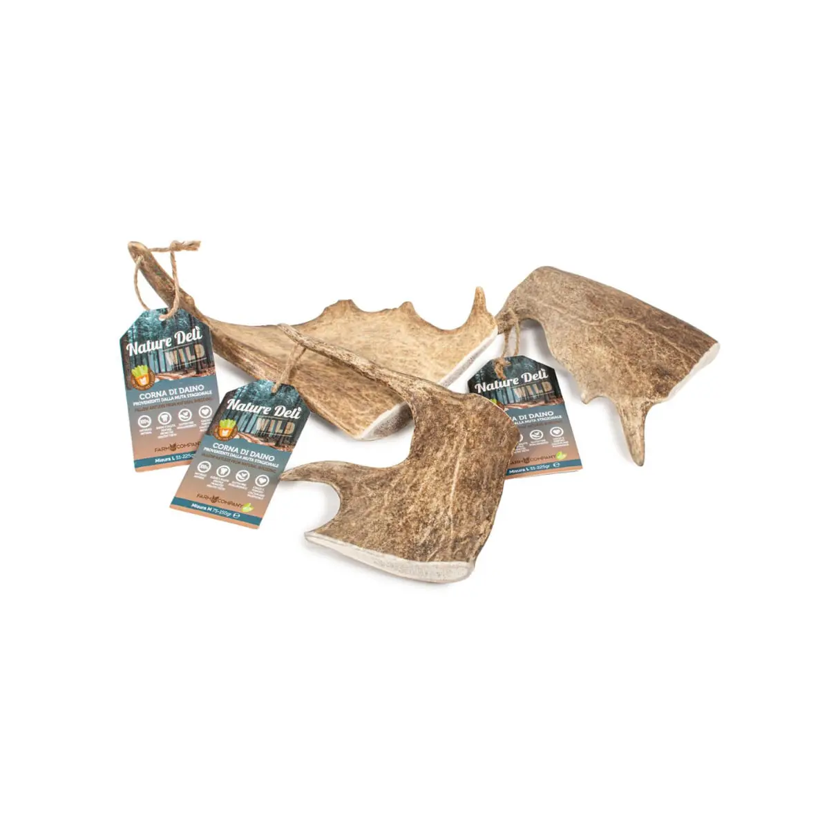 NATUREDELI Corn Natural de Cerb Lopatar, L, recompense caini, 200g - Image 2