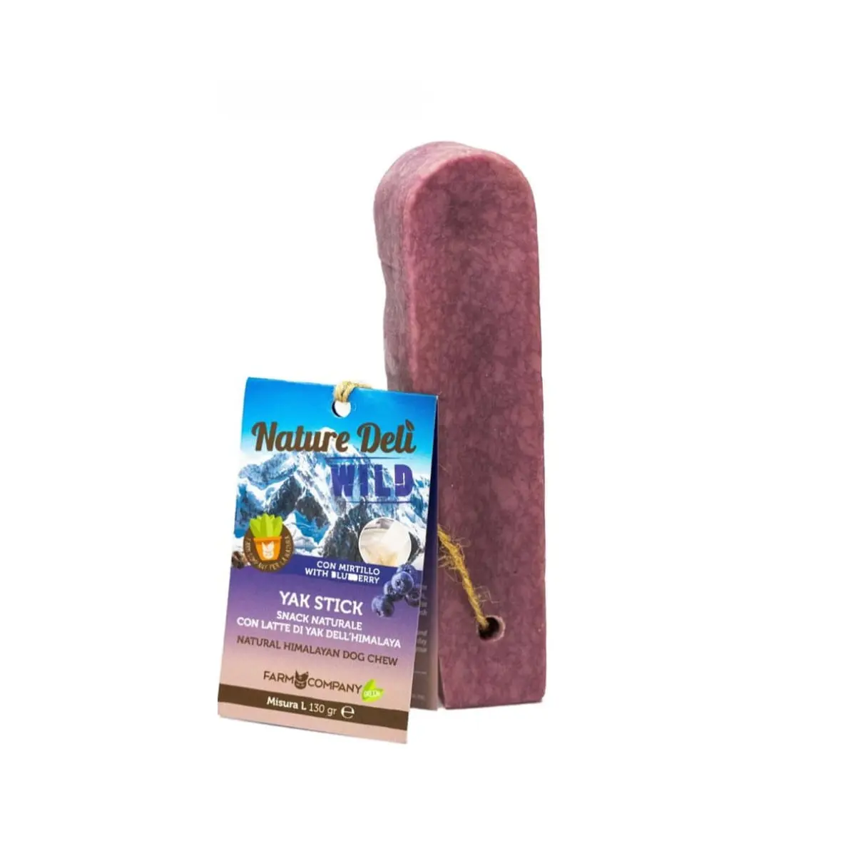 NATUREDELI Baton din Branza de YAK, M, Branza si Afine, recompense caini, 65g