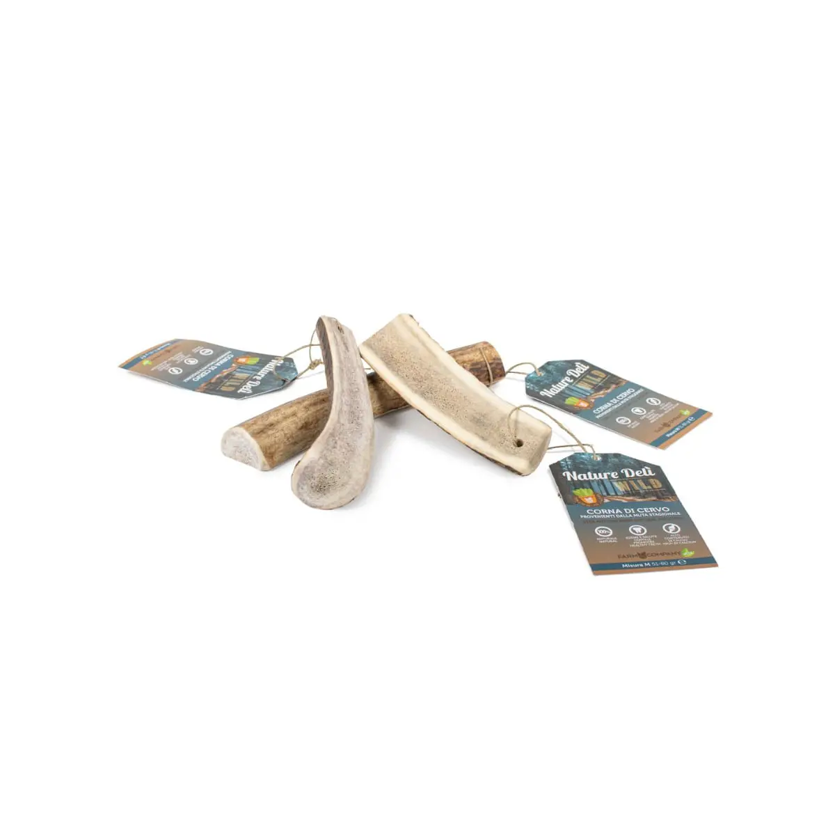 NATUREDELI Corn Natural de Cerb, L, recompense caini, 120g - Image 2