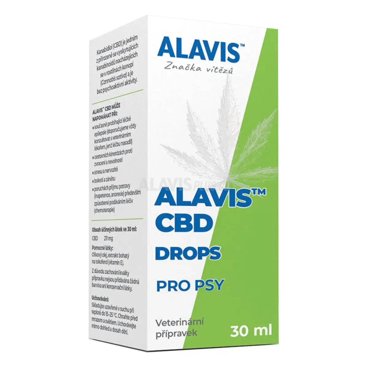 ALAVIS CBD 3%, supliment sistem nervos & calmante caini, suspensie orala ALAVIS CBD 3%, XS-XL, supliment sistem nervos & calmante caini si pisici, flacon cu aplicator, 30ml suspensie orala