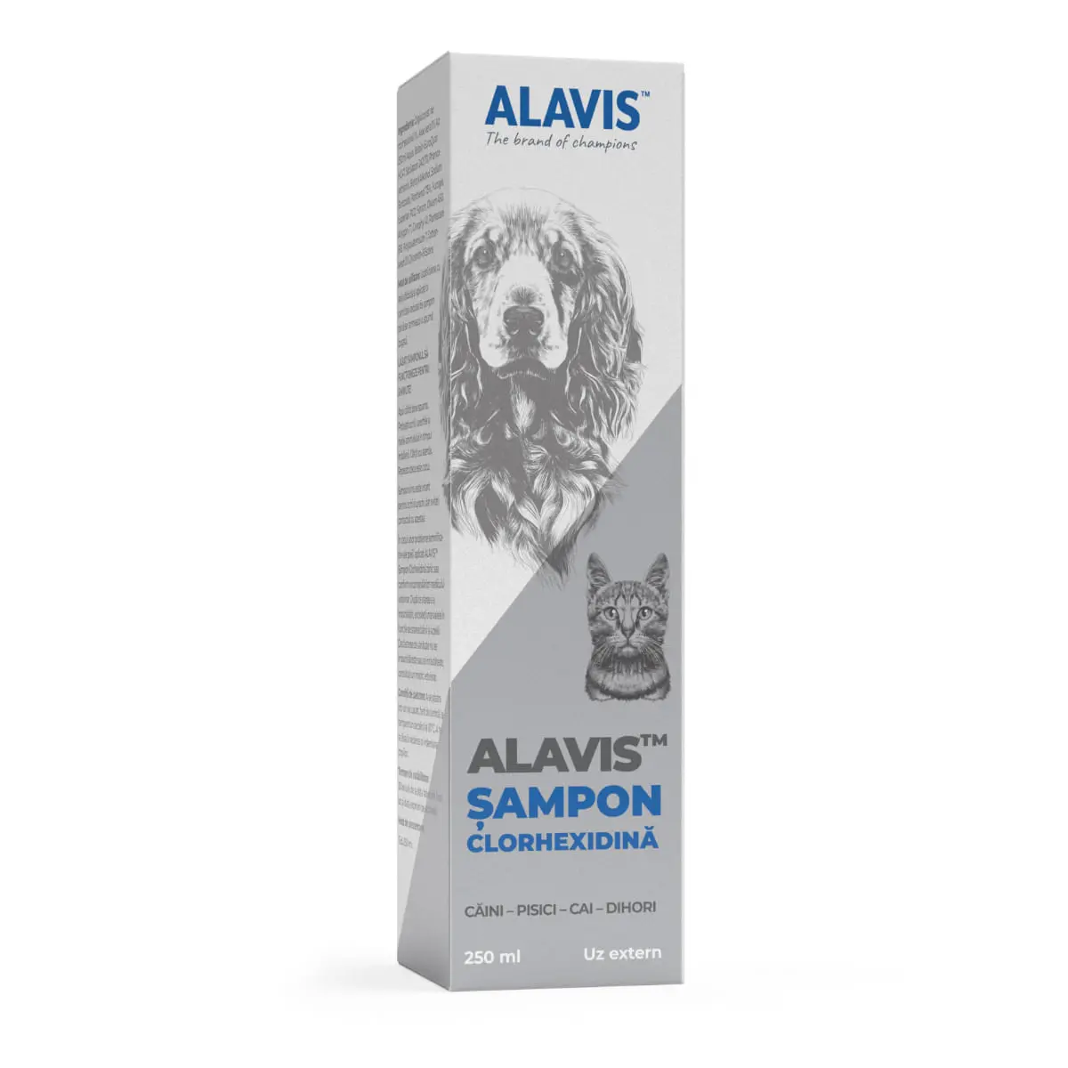 ALAVIS Clorhexidine, XS-XL, sampon caini si pisici, antibacterian, flacon, 250ml - Image 2