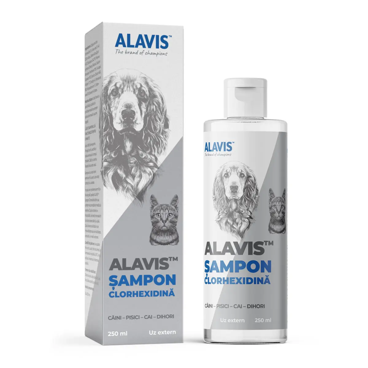 ALAVIS Clorhexidine, XS-XL, sampon caini si pisici, antibacterian, flacon, 250ml - Image 4