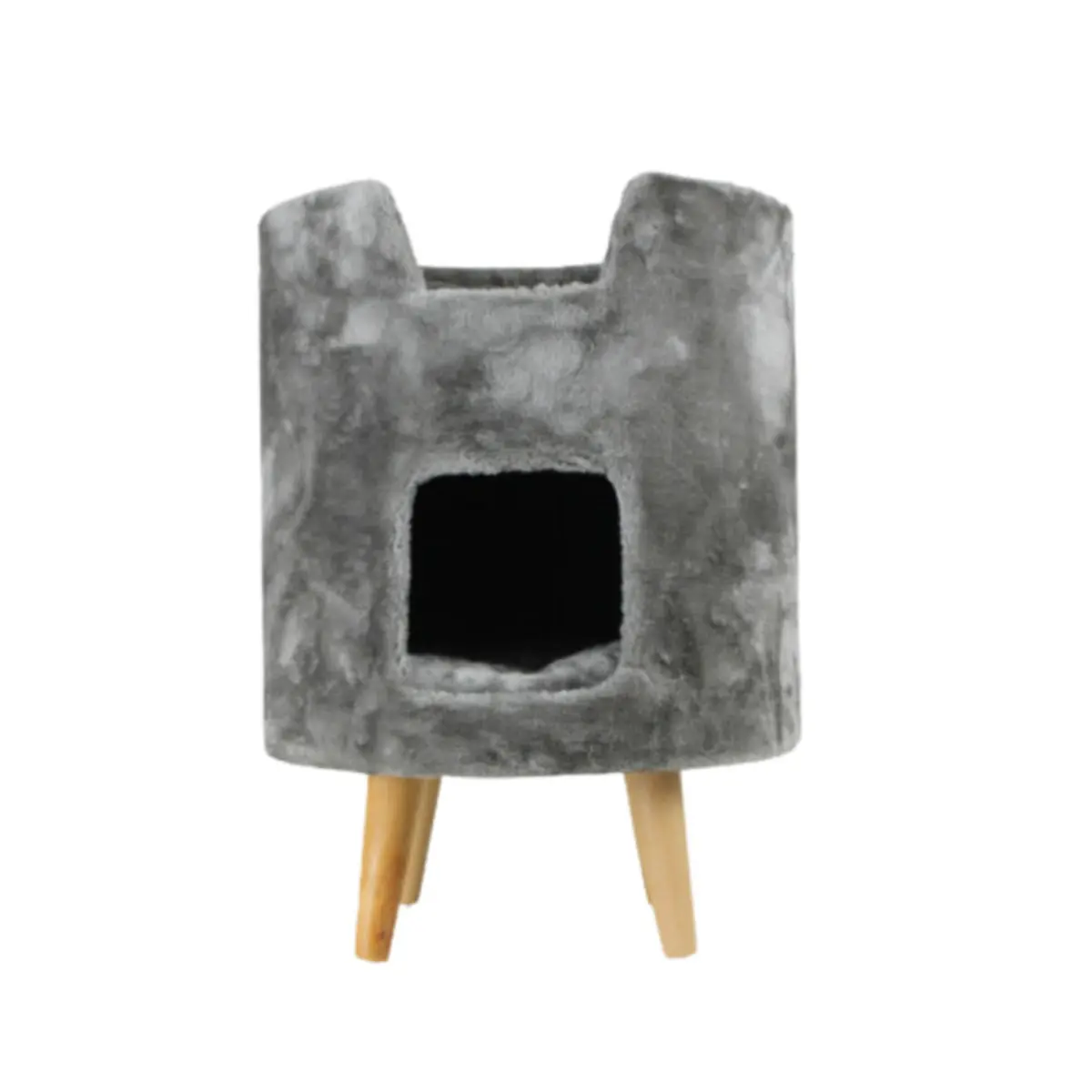 SHAW Oslo, casuta pisici, MDF gri, 45x45x60cm - Image 2