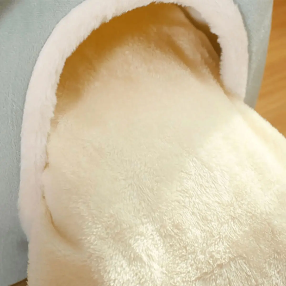 SHAW, casuta caini si pisici, textil, pliabil, termic alb si albastru, XS-S(40x32x35cm) - Image 7