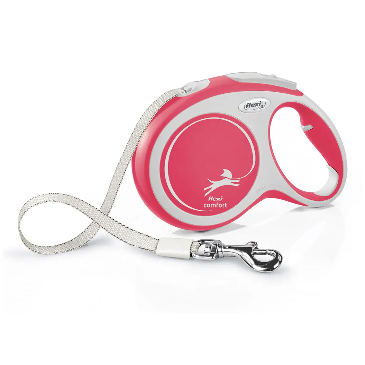 FLEXI Comfort, lesa banda retractabila caini, nylon, rosu, L(50kg, 8m) - Image 2