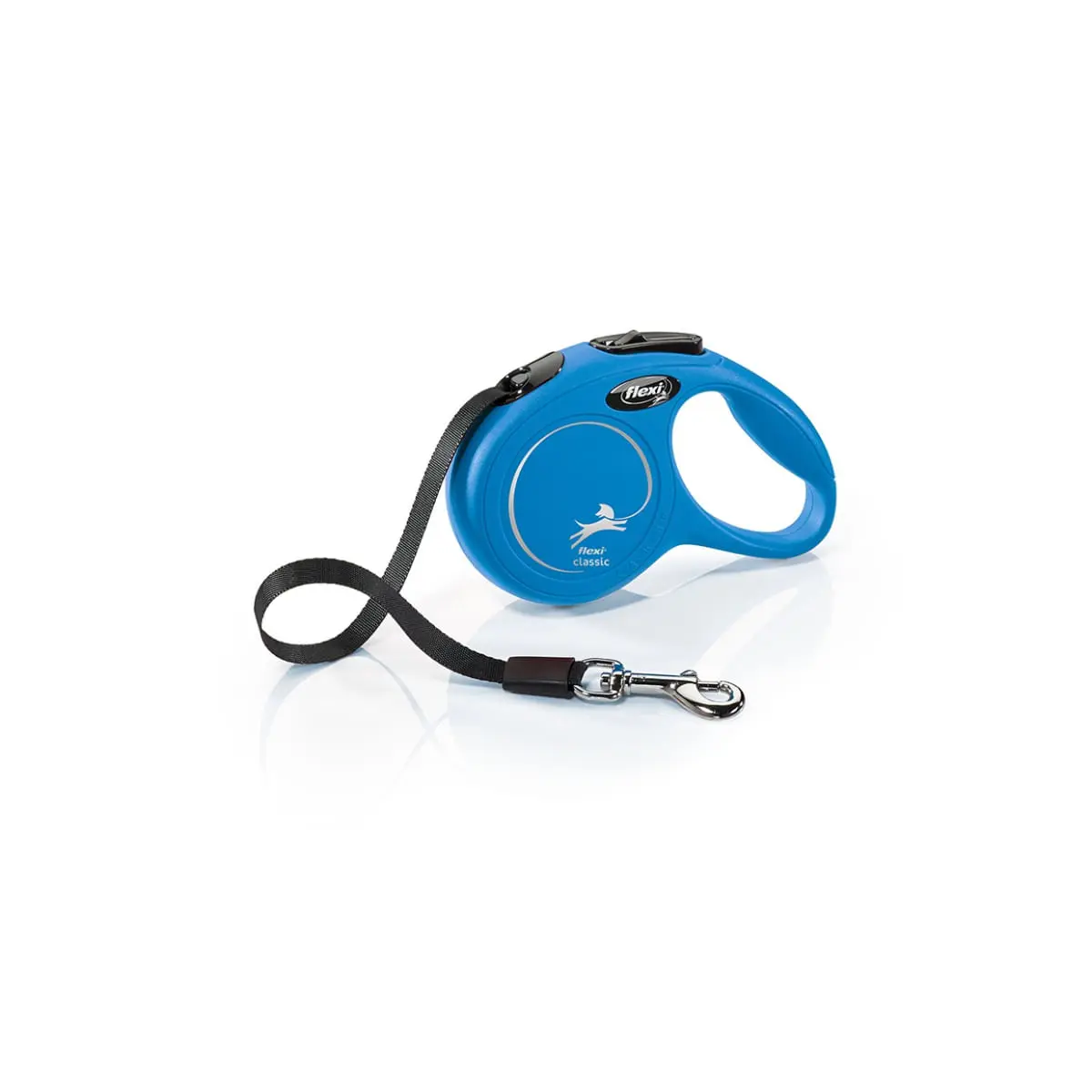 FLEXI Classic, lesa banda retractabila caini, nylon, albastru, XS(12kg, 3m) - Image 2