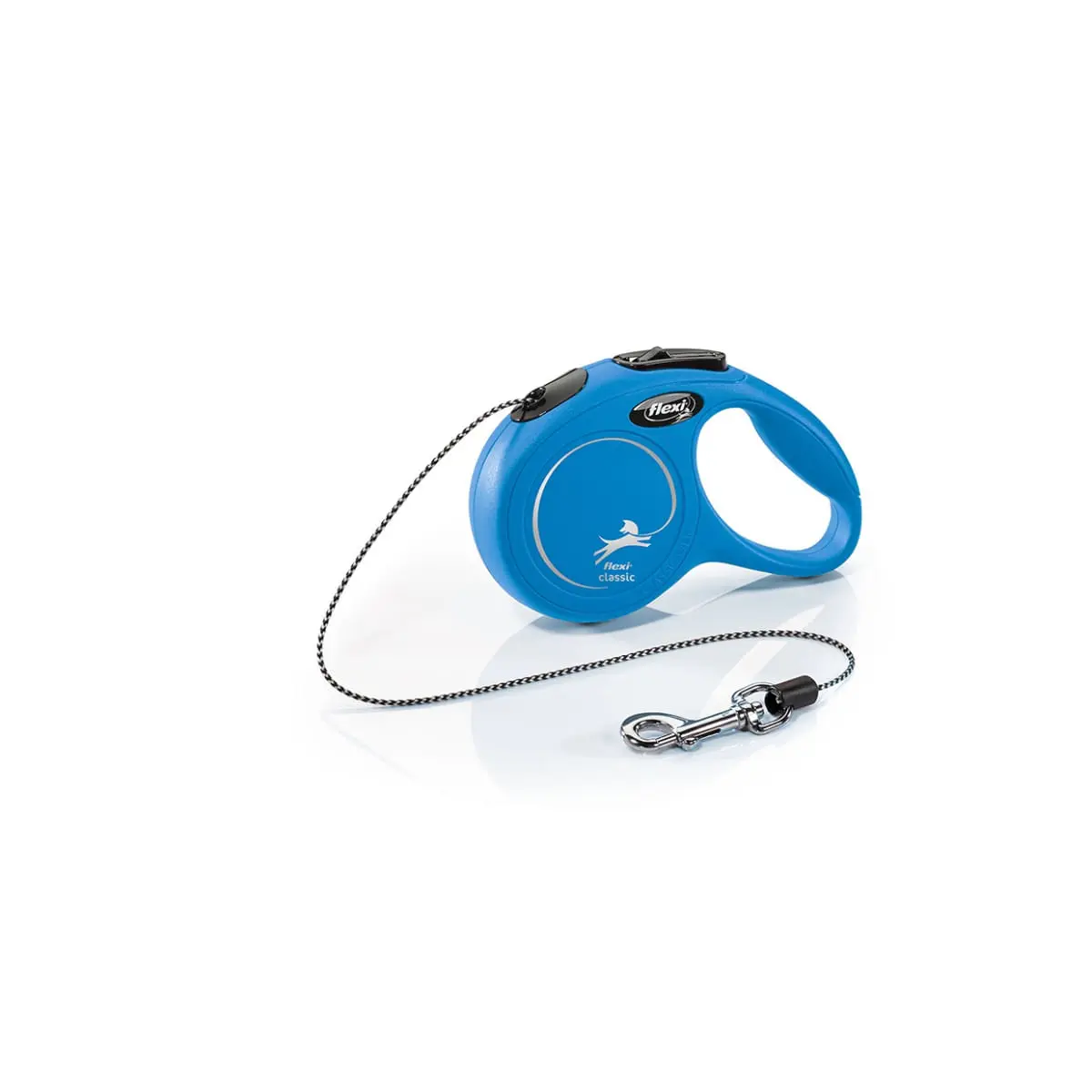 FLEXI Classic, lesa snur retractabila caini, reflectorizant, poliester, albastru, XS(8kg, 3m) - Image 2