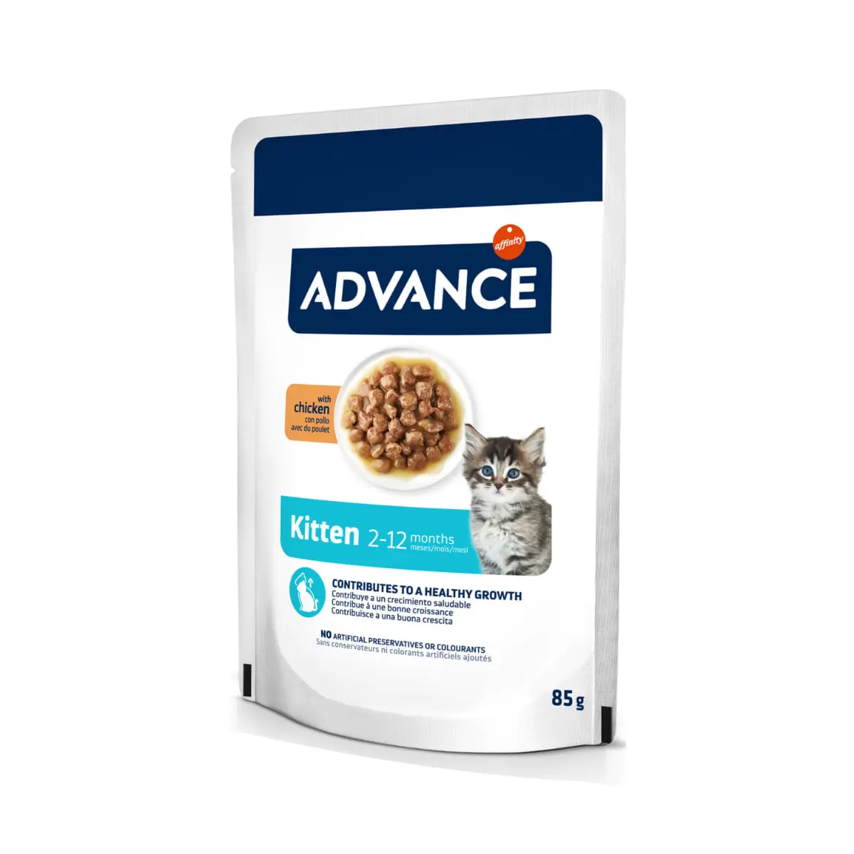 ADVANCE Kitten, Pui, hrana uscata pisici junior, 1.5kg + ADVANCE Kitten, Pui, plic hrana umeda 85g x 2buc GRATUIT - Image 3