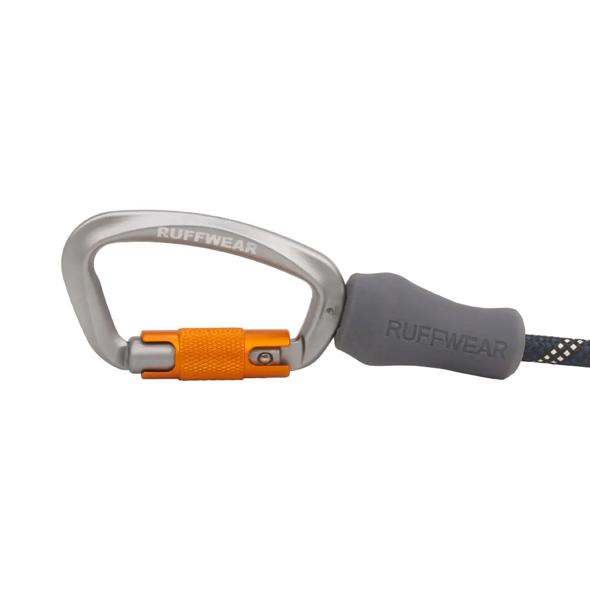 RUFFWEAR Knot-a-Leash, lesa cordelina sport caini, reflectorizanta RUFFWEAR Knot-a-Leash Obsidian Black, lesa cordelina sport caini, reflectorizanta, negru, S(1.5m  x 0.7cm) - Image 4