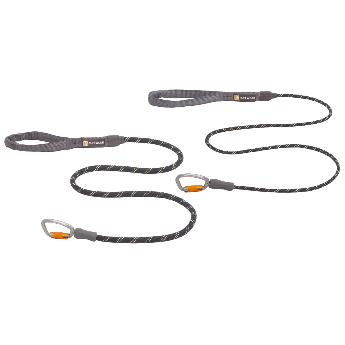 RUFFWEAR Knot-a-Leash, lesa cordelina sport caini, reflectorizanta RUFFWEAR Knot-a-Leash Obsidian Black, lesa cordelina sport caini, reflectorizanta, negru, S(1.5m  x 0.7cm) - Image 5