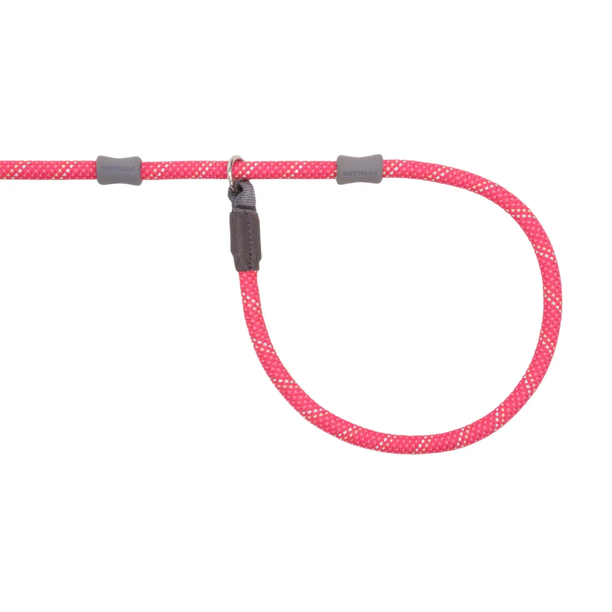RUFFWEAR Just-a-Cinch, lesa cordelina slip cu limitator caini, reflectorizanta RUFFWEAR Just-a-Cinch Fireweed Pink, lesa cordelina slip cu limitator caini, reflectorizanta, roz, XS-XL(1.5m  x 1.1cm) - Image 4