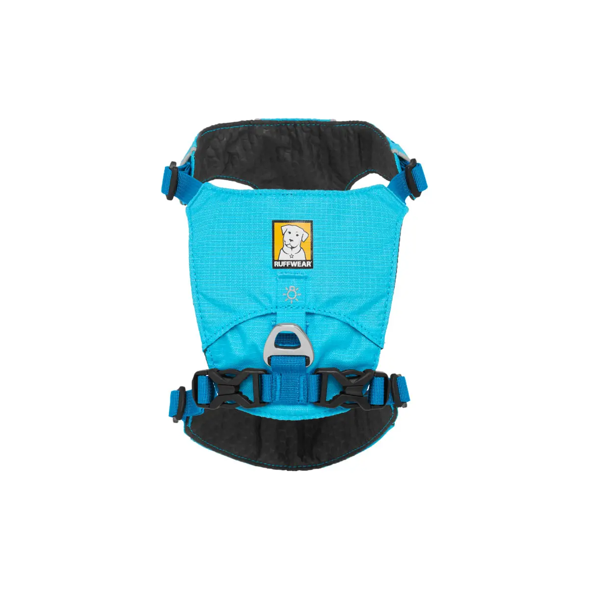 RUFFWEAR Hi & Light, ham prindere spate caini, ajustabil, reflectorizant RUFFWEAR Hi & Light Blue Atoll, ham prindere spate caini, ajustabil, reflectorizant, albastru, M(69-81cm) - Image 3