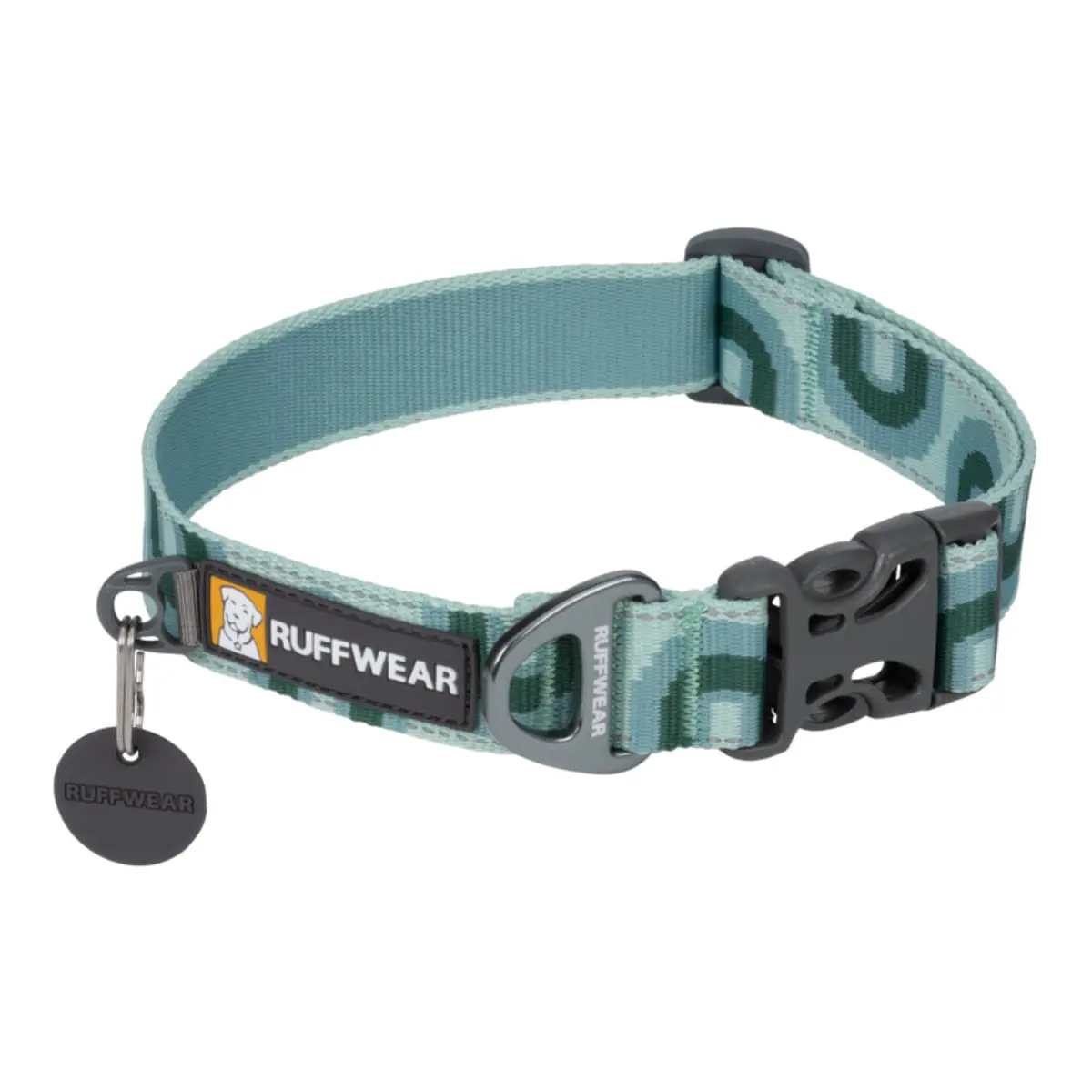 RUFFWEAR Crag, zgarda banda caini, ajustabila, reflectorizanta RUFFWEAR Crag Grassy Oxbow, zgarda banda caini, ajustabila, reflectorizanta, multicolor, S(28-36  x 2cm) - Image 2