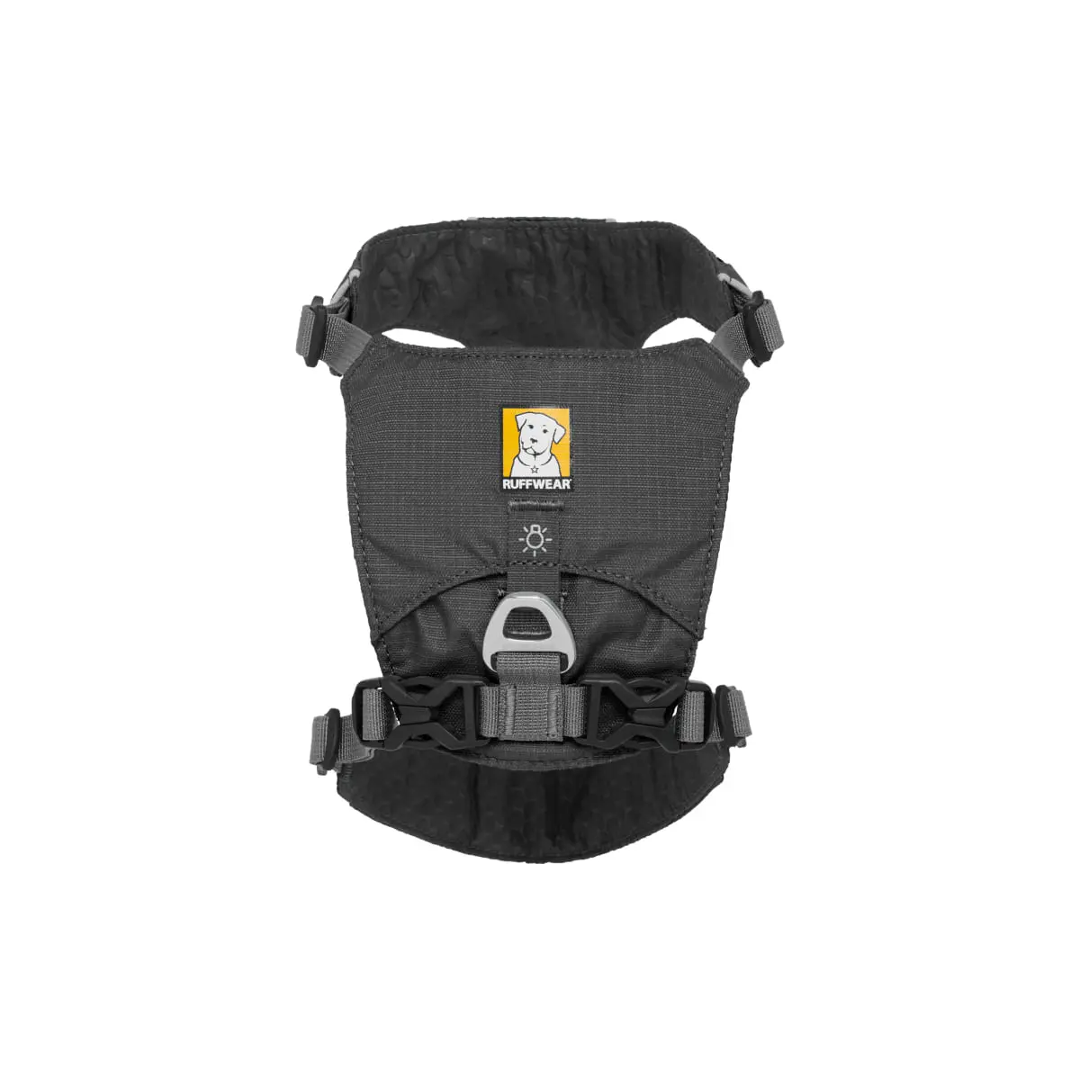 RUFFWEAR Hi & Light, ham prindere spate caini, ajustabil, reflectorizant RUFFWEAR Hi & Light Twilight Gray, ham prindere spate caini, ajustabil, reflectorizant, gri, M(69-81cm) - Image 3