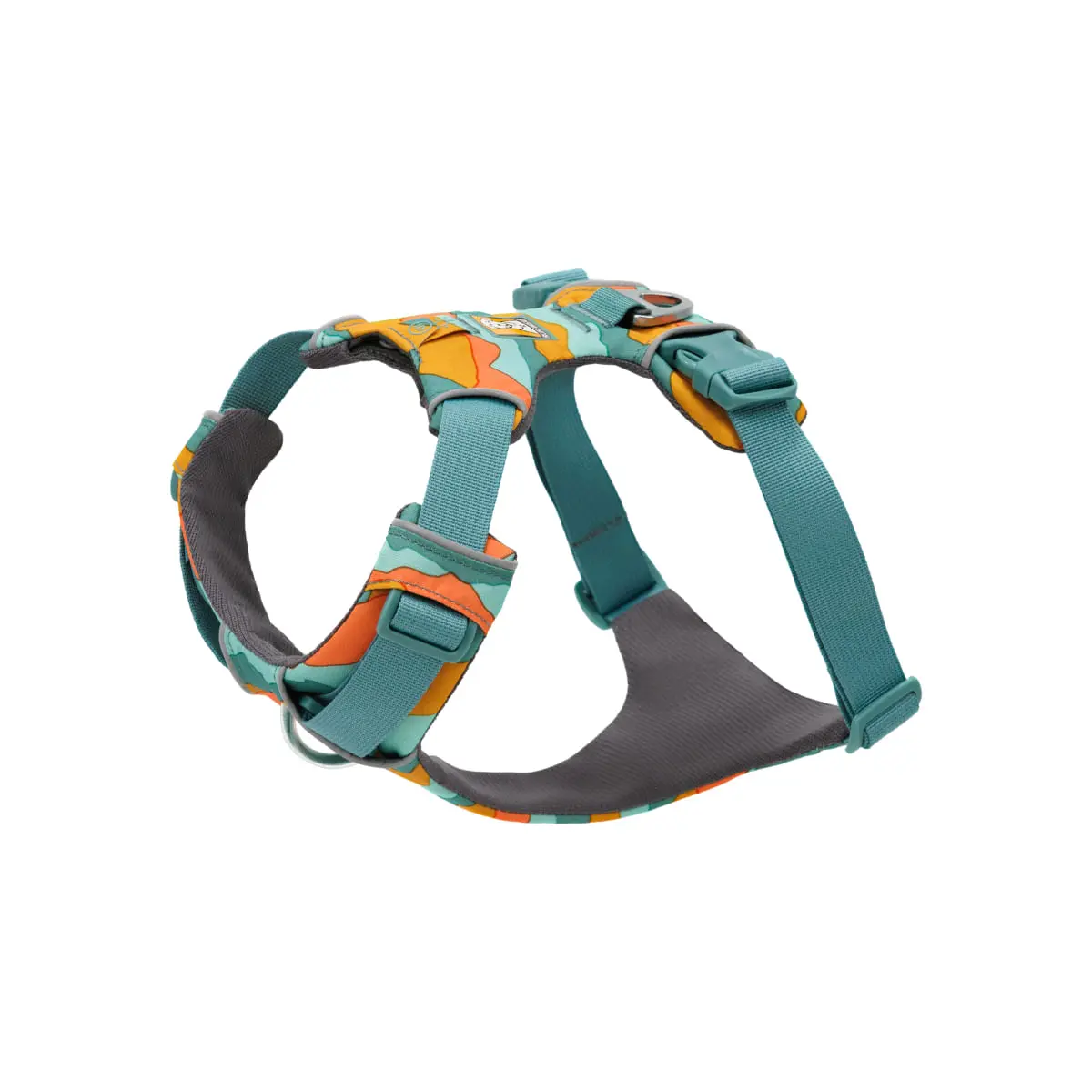 RUFFWEAR Front Rage, ham prindere dubla(piept&spate) dresaj caini, ajustabil, reflectorizant RUFFWEAR Front Rage Spring Mountains, ham prindere dubla(piept&spate) dresaj caini, ajustabil, reflectorizant, verde si portocaliu, XS(33-43cm) - Image 5