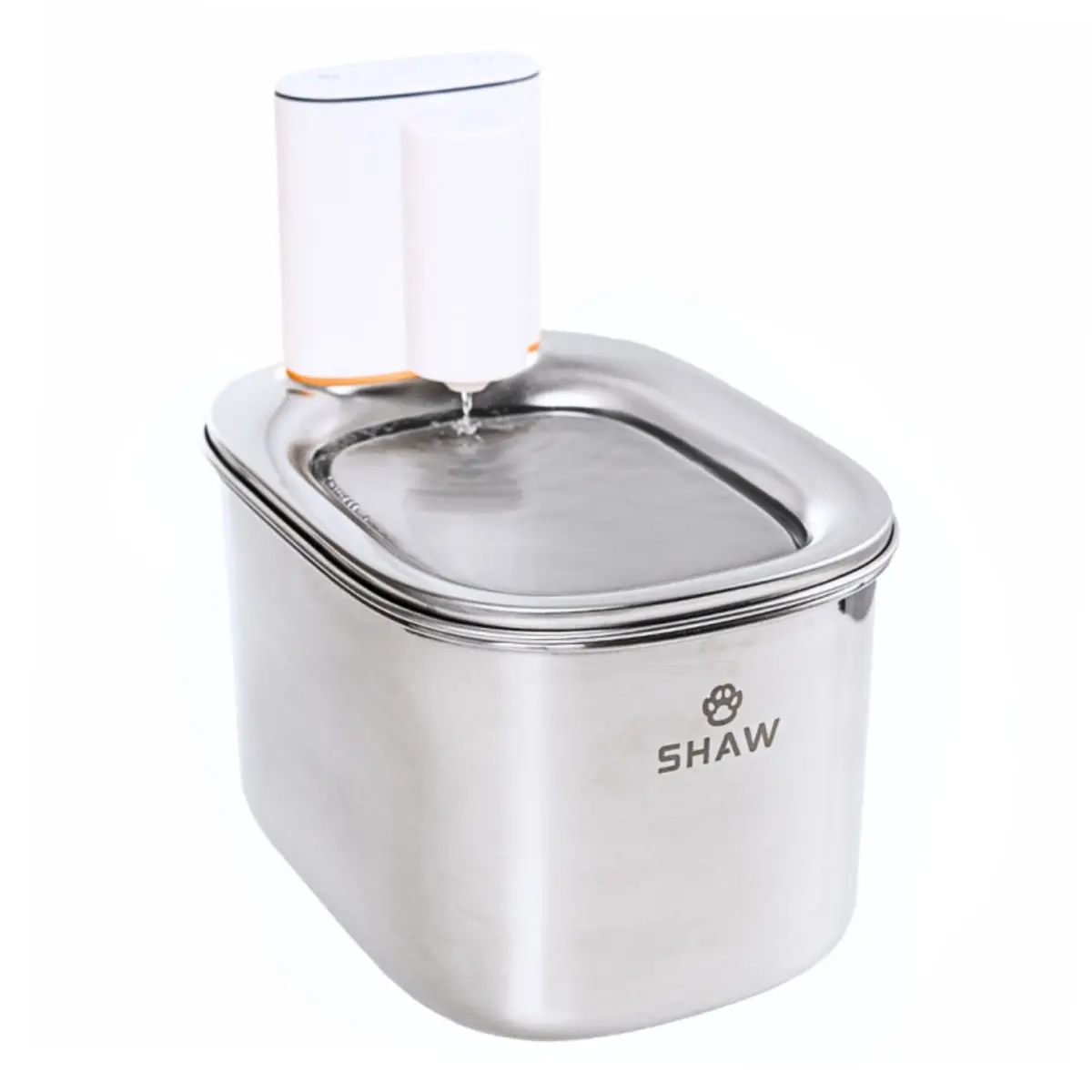 SHAW Smart PRO V2, fantana caini, dreptunghiulara, aplicatie mobila, inox SHAW Smart PRO V2, fantana caini si pisici, dreptunghiulara, aplicatie mobila, inox, alb, XS-S(3.5l)