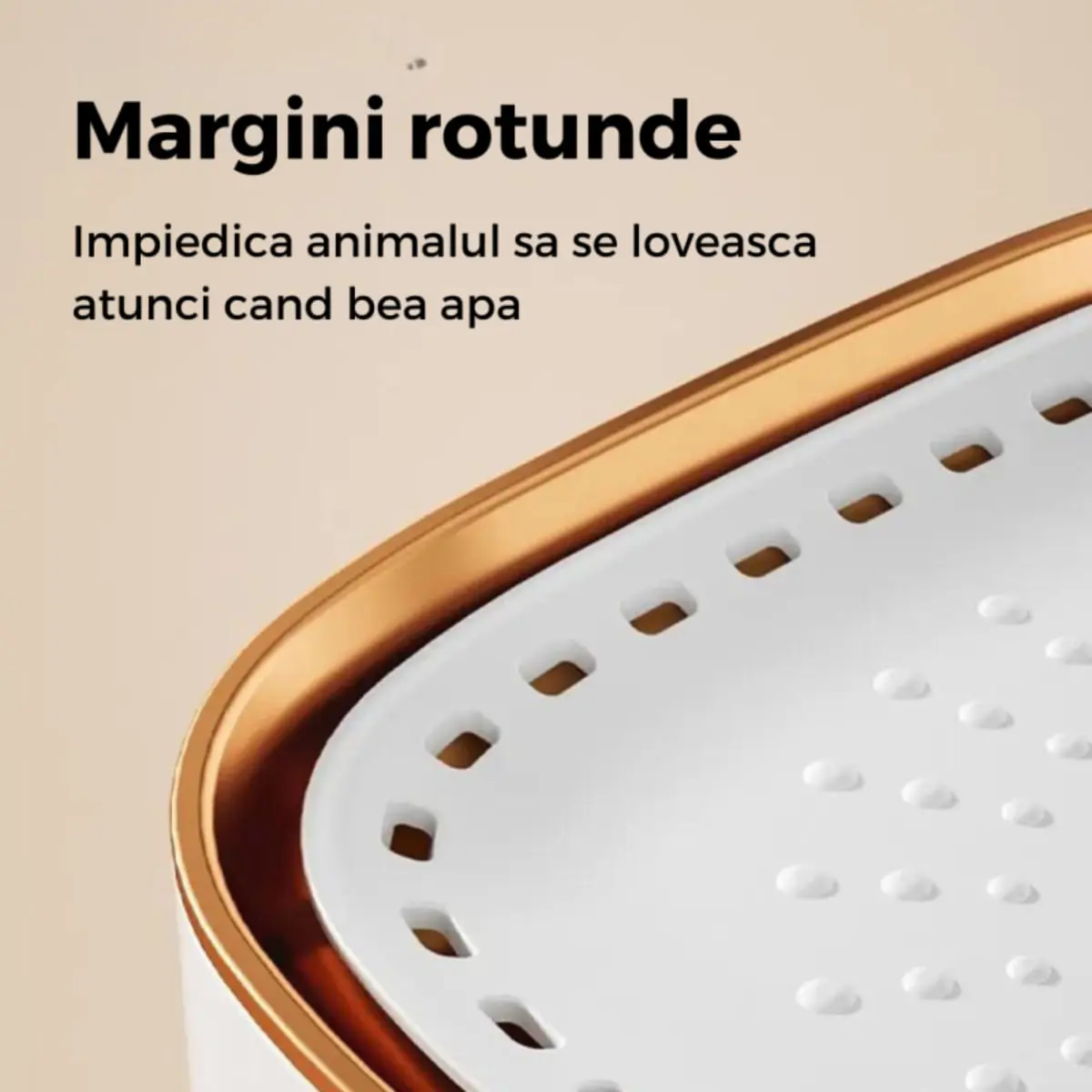 SHAW, fantana caini, patrata, plastic SHAW, fantana caini si pisici, patrata, plastic, alb, XS-S(3l, 18x18cm) - Image 4