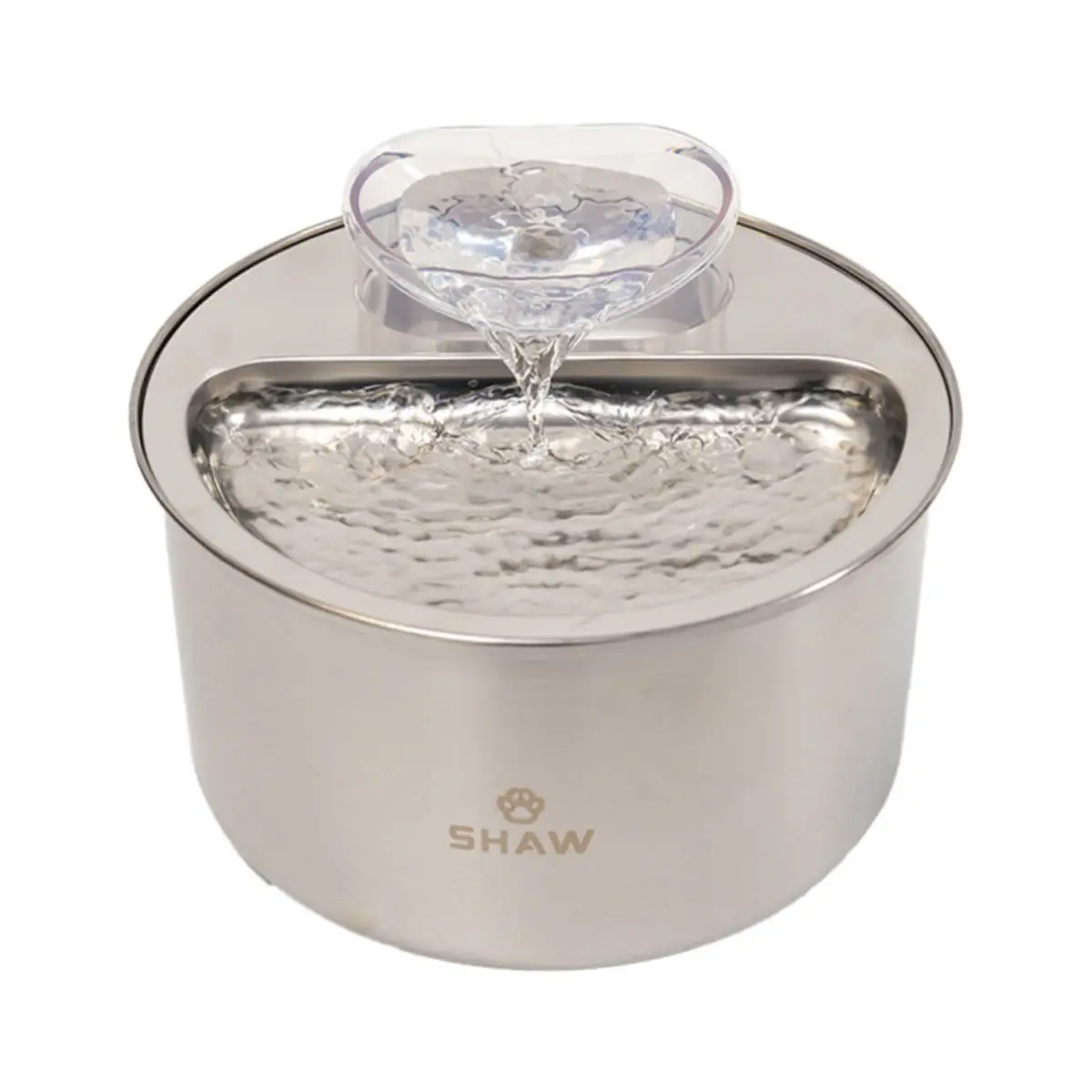 SHAW Clasic 9, fantana caini, rotunda, inox SHAW Clasic 9, fantana caini si pisici, rotunda, inox, argintiu, XS-M(4l) - Image 4