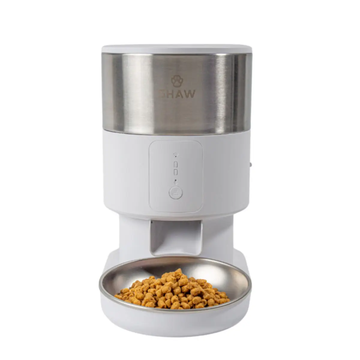 SHAW PRO V3 Mini, hranitor automat caini, 1 bol rotund, programabil, aplicatie mobila, PVC SHAW PRO V3 Mini, hranitor automat caini si pisici, 1 bol rotund, programabil, aplicatie mobila, PVC, alb, XS-S(2l) - Image 4