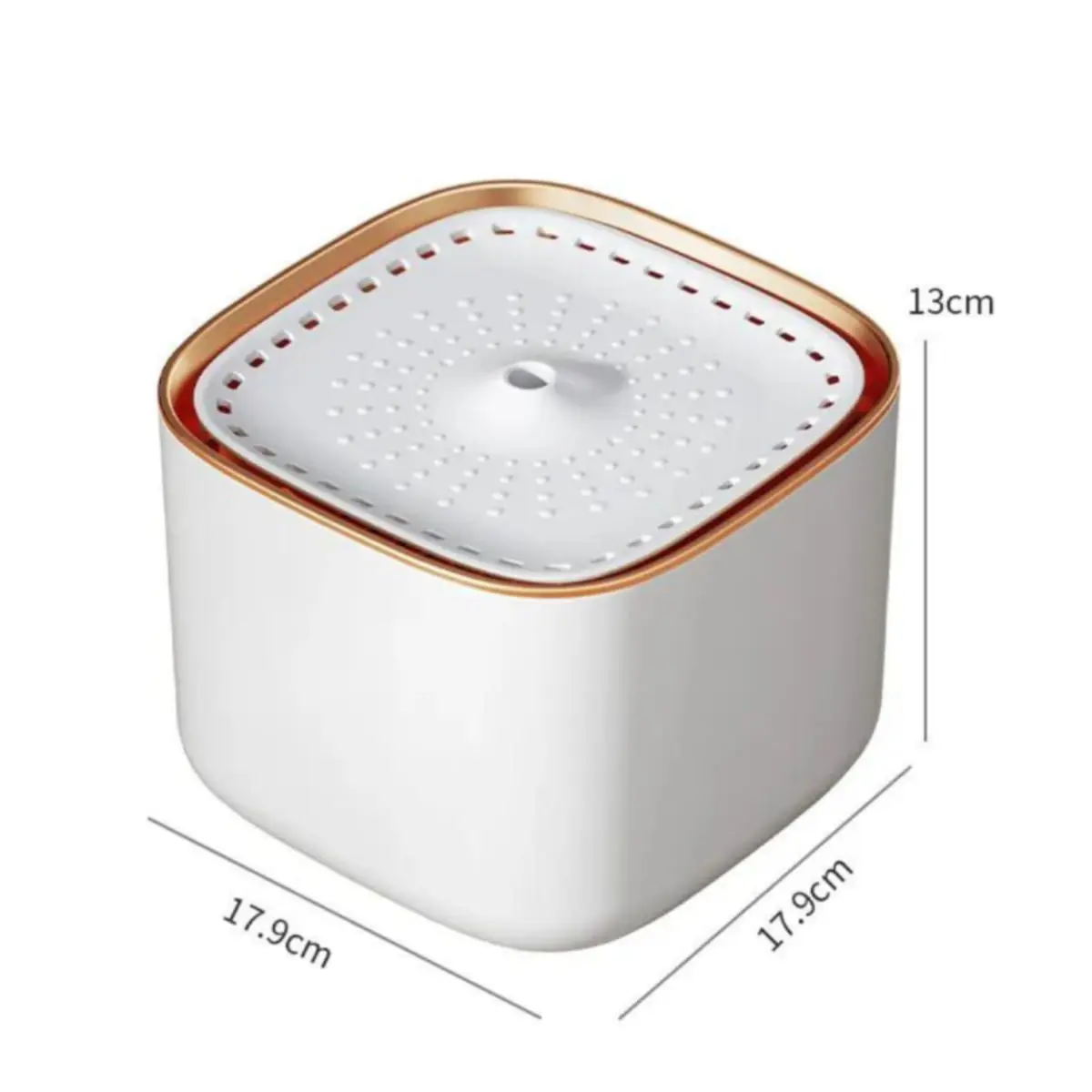 SHAW, fantana caini, patrata, plastic SHAW, fantana caini si pisici, patrata, plastic, alb, XS-S(3l, 18x18cm) - Image 5