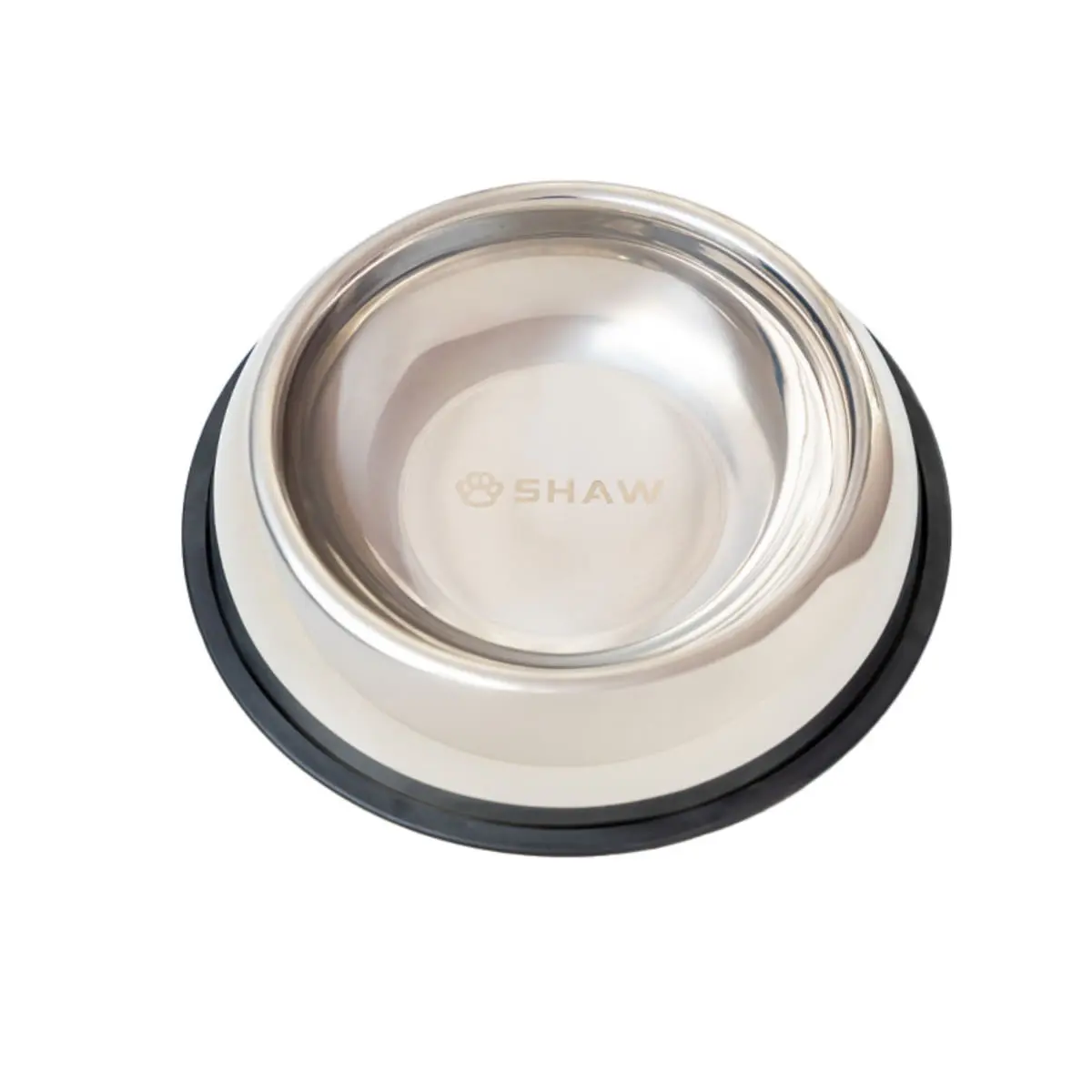SHAW, castron caini, rotund, antiderapant, inox, argintiu, S-L(⌀26cm) - Image 3
