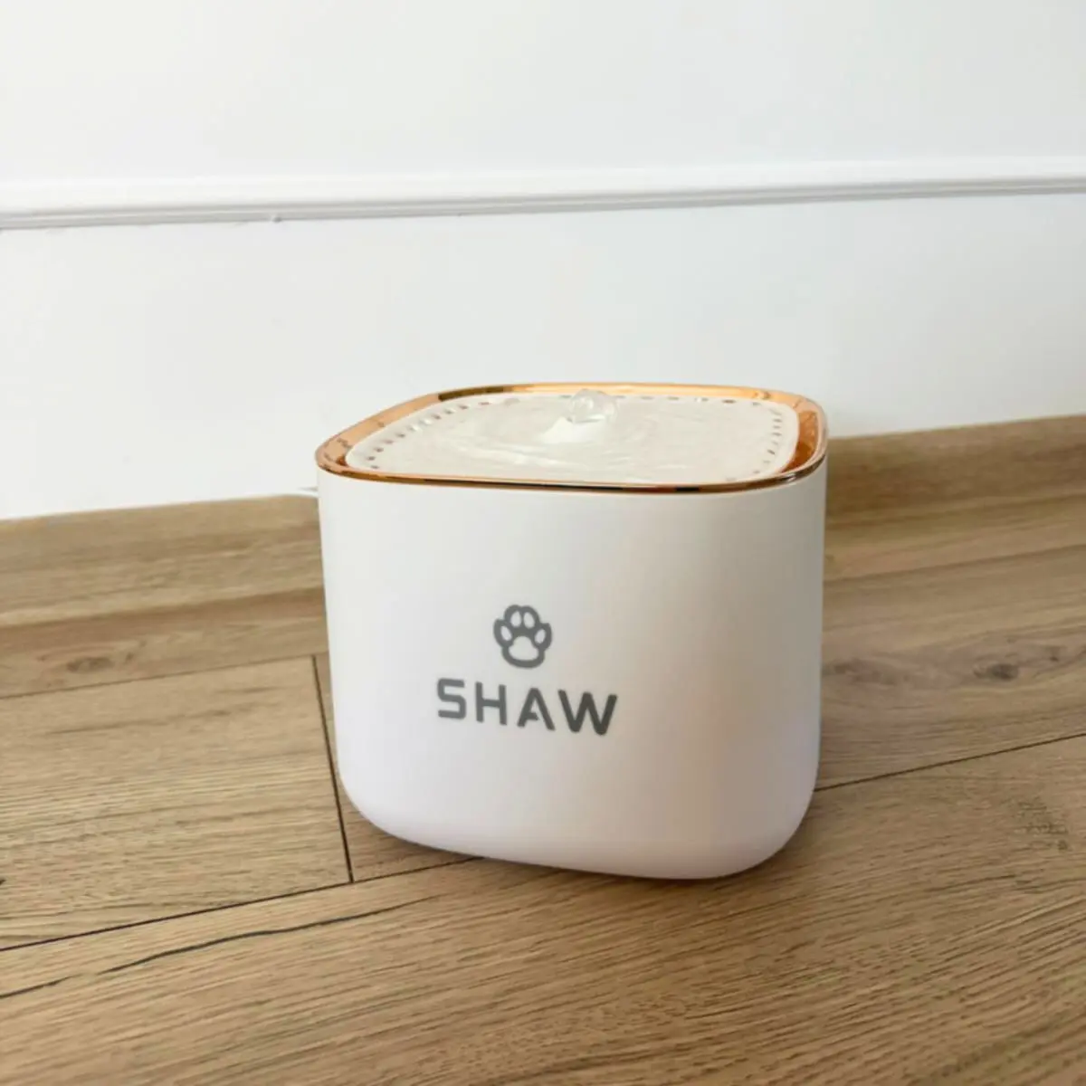 SHAW, fantana caini, patrata, plastic SHAW, fantana caini si pisici, patrata, plastic, alb, XS-S(3l, 18x18cm) - Image 8