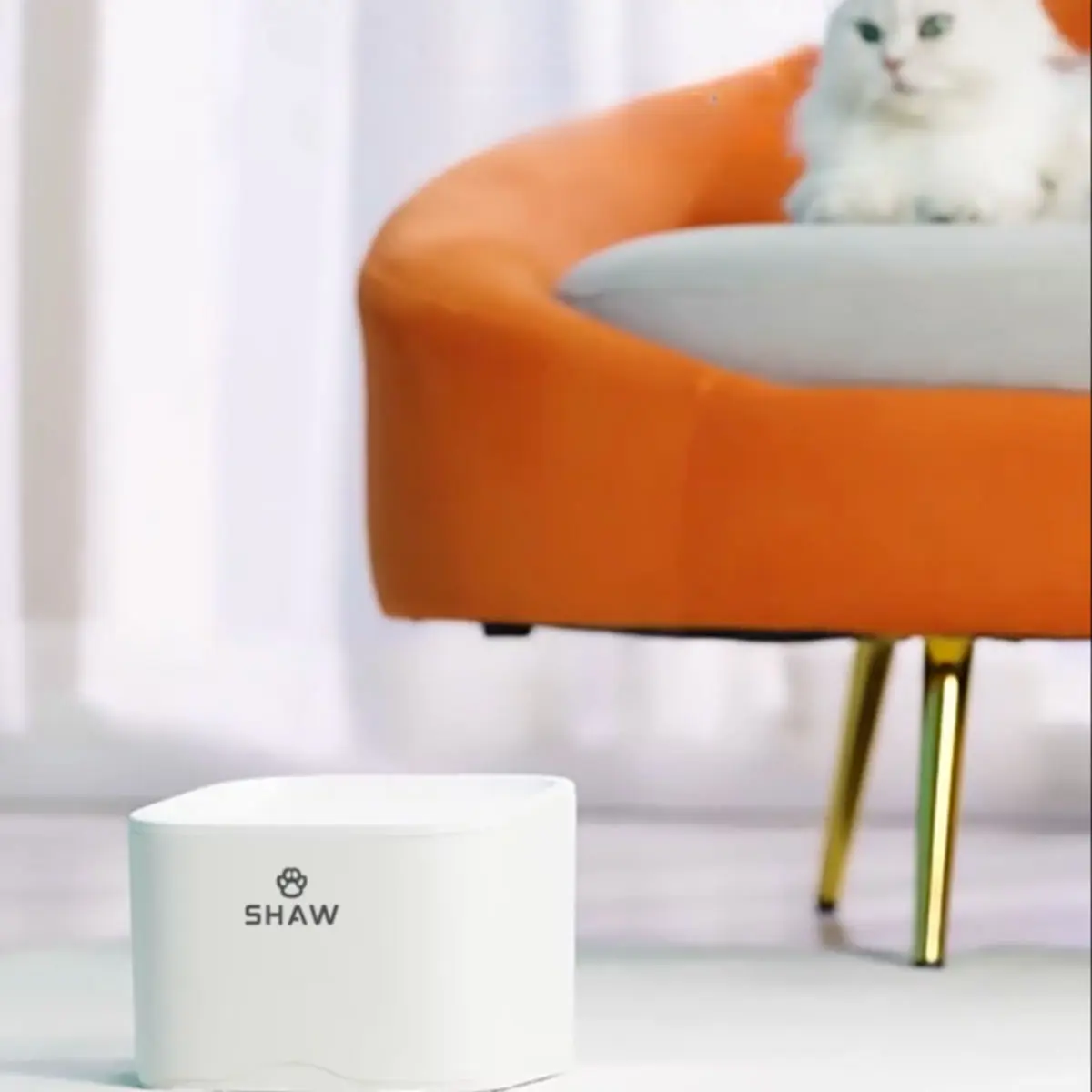 SHAW Smart, fantana pisici, patrata, aplicatie mobila, plastic, XS-S(2.5l) - Image 6