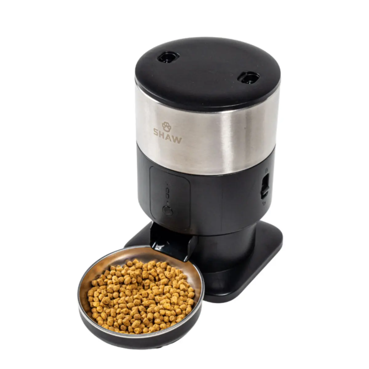 SHAW PRO V3 Mini, hranitor automat caini, 1 bol rotund, programabil, aplicatie mobila, PVC SHAW PRO V3 Mini, hranitor automat caini si pisici, 1 bol rotund, programabil, aplicatie mobila, PVC, negru, XS-S(2l) - Image 6