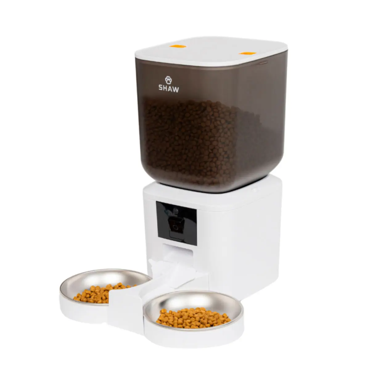 SHAW Smart, hranitor automat caini, 2 boluri rotunde, programabil, aplicatie mobila, PVC SHAW Smart, hranitor automat caini si pisici, 2 boluri rotunde, programabil, aplicatie mobila, PVC, alb, XS-S(7l) - Image 7