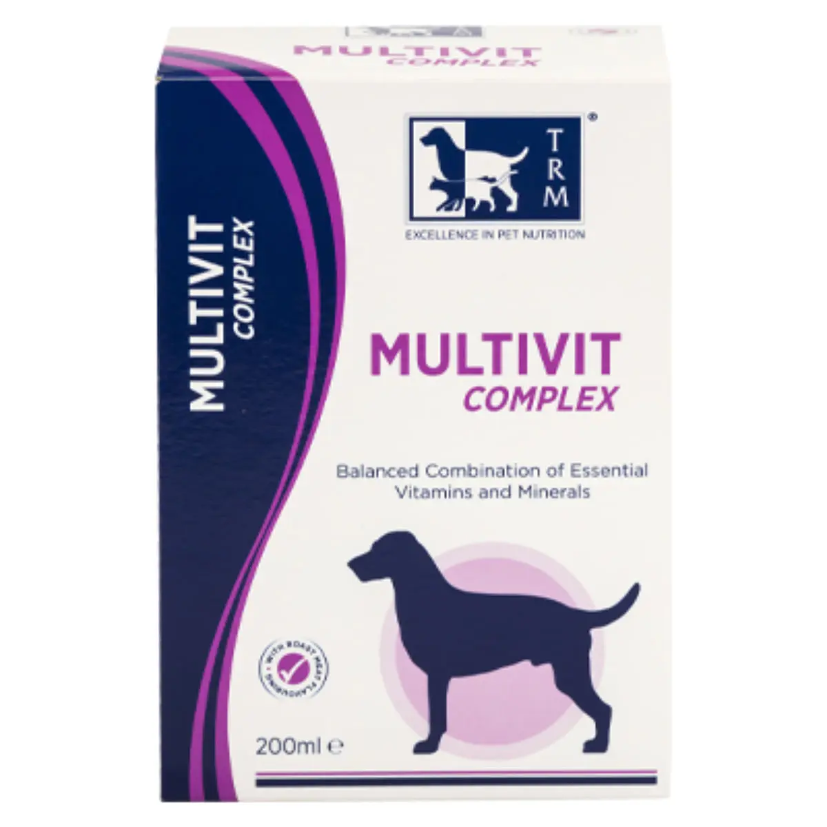 TRM Multivit Complex, multivitamine caini, suspensie orala TRM Multivit Complex, XS-XL, multivitamine caini, flacon, 200ml suspensie orala