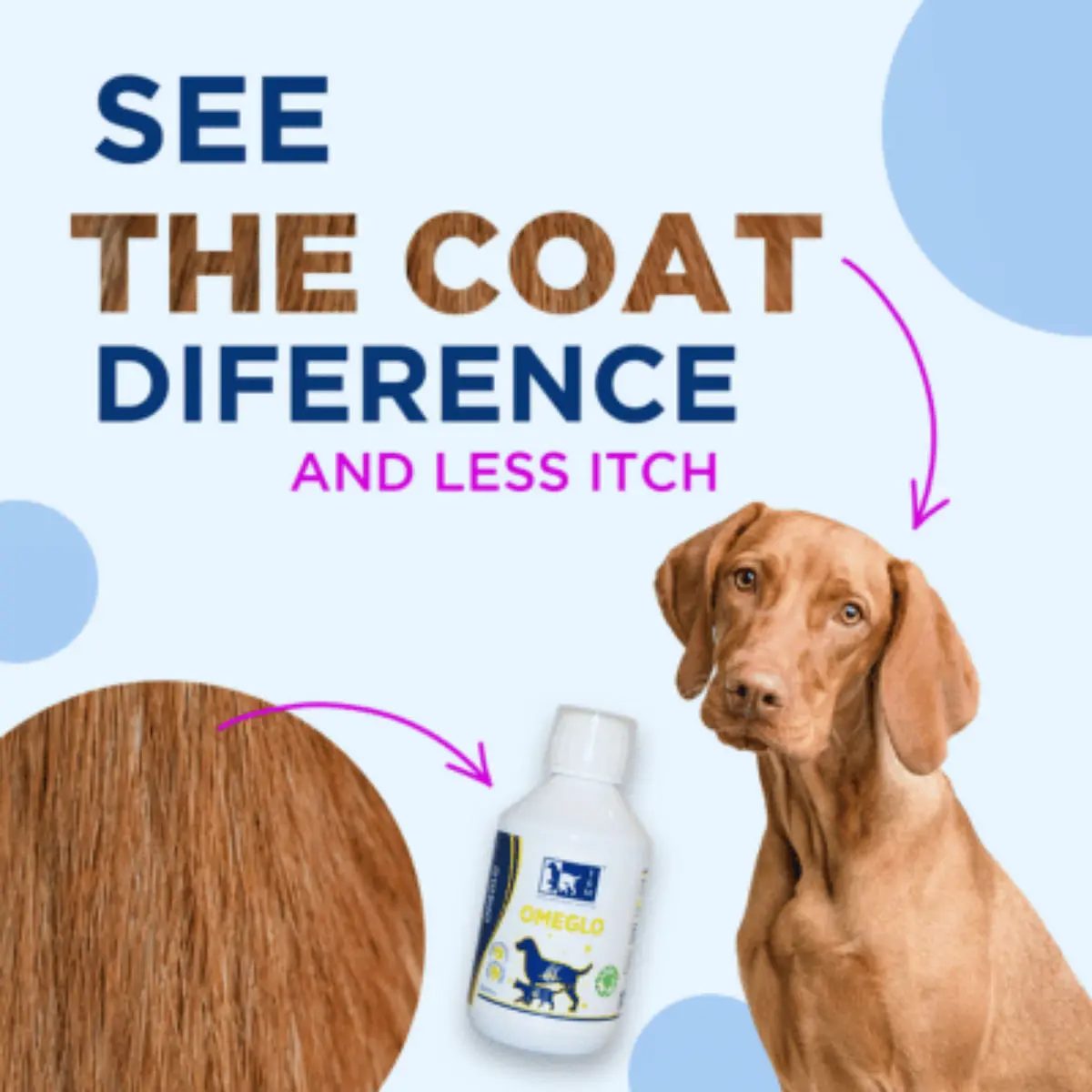 TRM Omeglo, supliment piele & blana caini, ulei TRM Omeglo, XS-XL, supliment piele & blana caini si pisici, flacon, 500ml ulei - Image 7