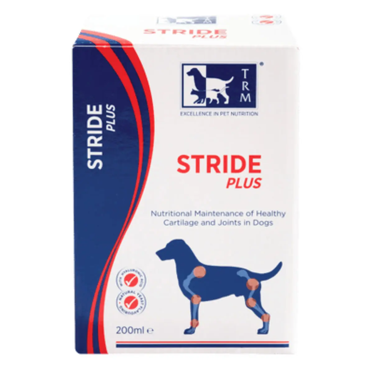 TRM Stride Plus, supliment sistem articular caini, suspensie orala TRM Stride Plus, XS-XL, supliment sistem articular caini, flacon, 500ml suspensie orala
