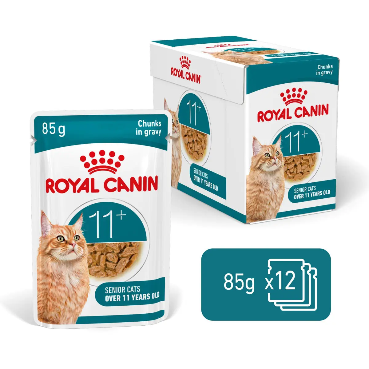 ROYAL CANIN Feline Health Nutrition Healthy Ageing 11+, plic hrana umeda pisici senior, (in sos), bax, 85g x 12buc - Image 3