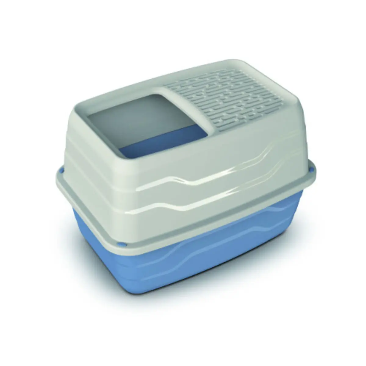 GEORPLAST Salto, litiera acoperita pisici, alb si diverse culori, 56x40x38 cm