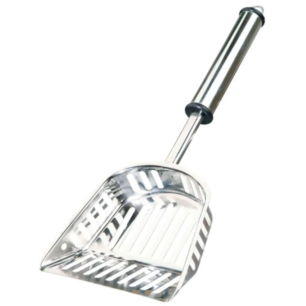 TRIXIE Stainless Steel Litter Scoop, lopatica litiera pisici, argintiu, M, 1buc - Image 2
