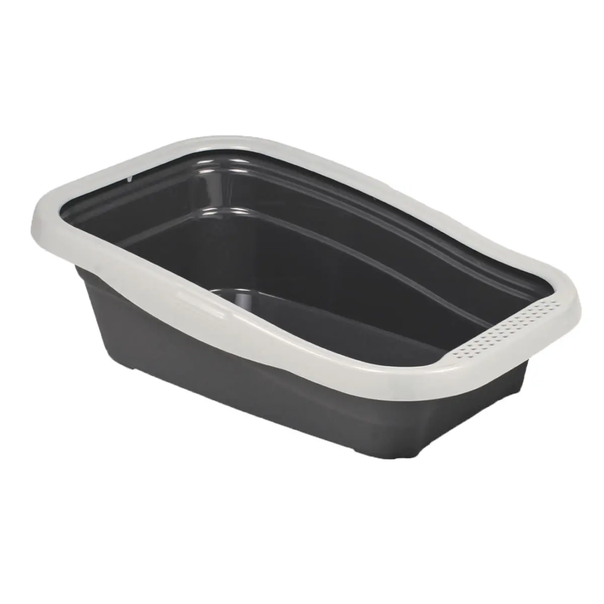 MP BERGAMO Nella, litiera pisici, cu rama, gri, 56x36.5x18 cm