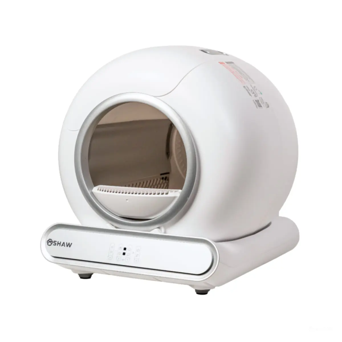 SHAW Smart V3, litiera automata pisici, cu filtru, auto-curatare, aplicatie mobila, ionizare, alb, 48x50.1 cm - Image 4