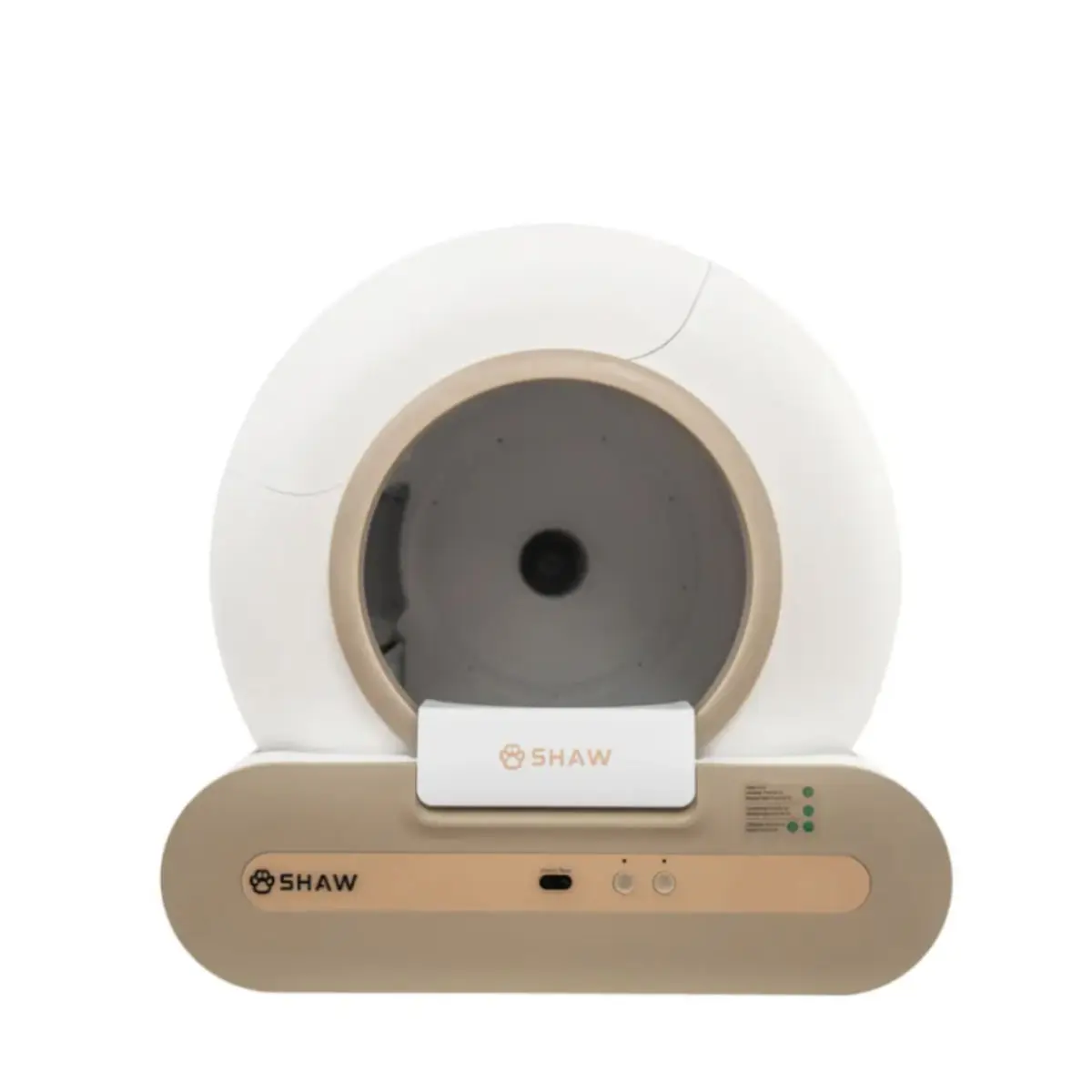 SHAW Smart Plus, litiera automata pisici, cu filtru, auto-curatare, aplicatie mobila, ionizare, alb, ⌀24.5x53x48.5x50.5 cm - Image 6