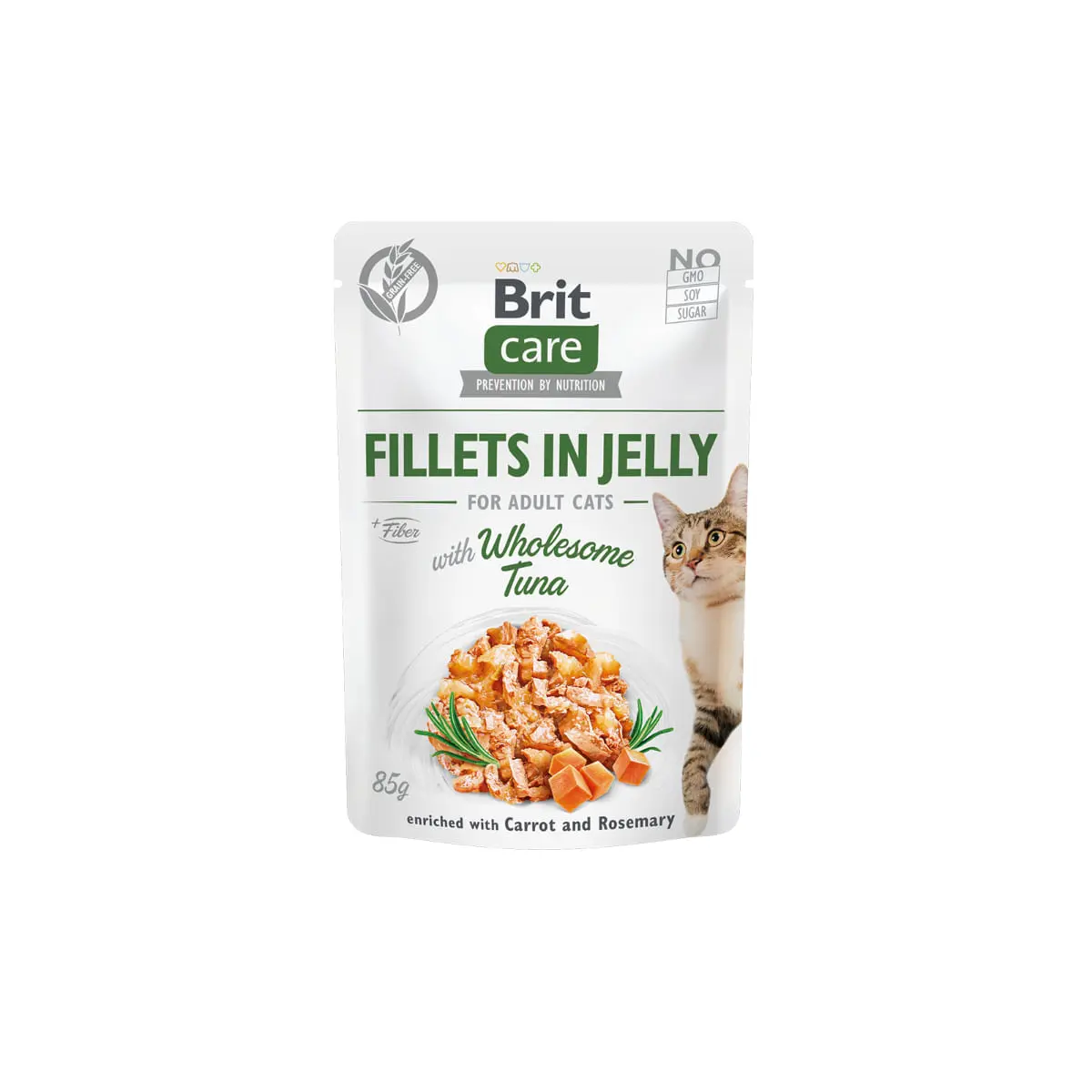 BRIT Care Fillets in Jelly, Ton, plic hrana umeda fara cereale pisici, (in aspic), 85g