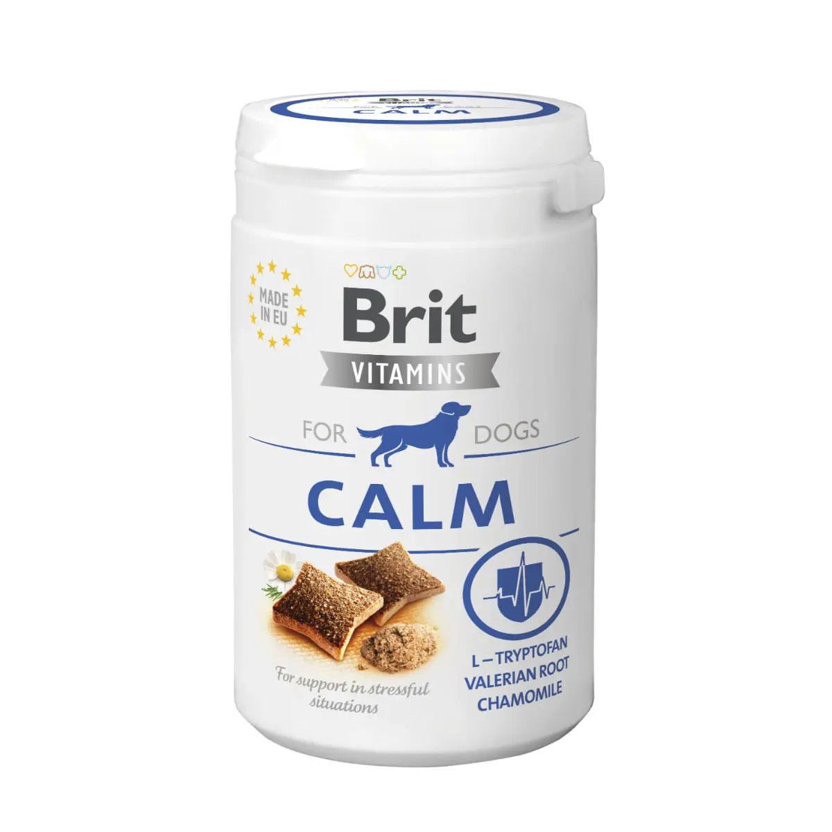 BRIT Vitamins Calm, XS-XL, Insecte, cutie recompense functionale fara cereale caini, sistem nervos & calmante, 150g - Image 2