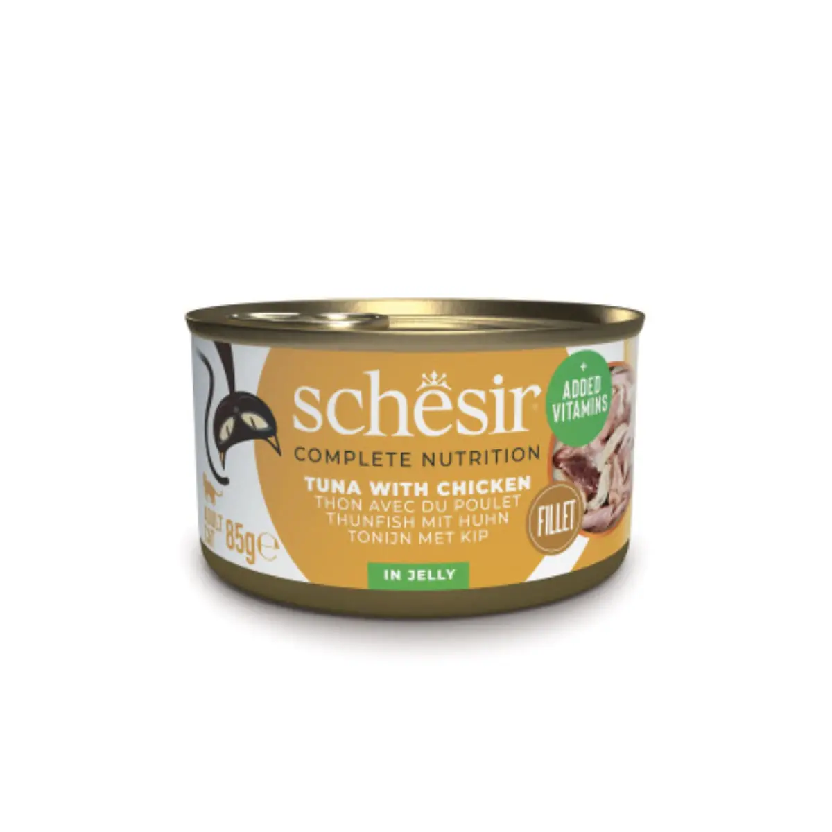 SCHESIR Complete Nutrition, Ton si Pui, conserva hrana umeda pisici, (in aspic), 85g